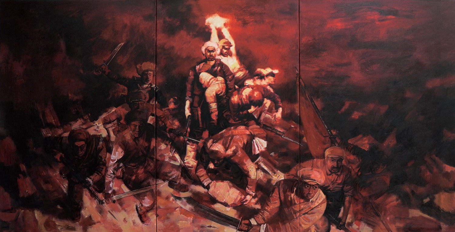 The Anti-United Group of paintings - the fire that cannot be extinguished-4