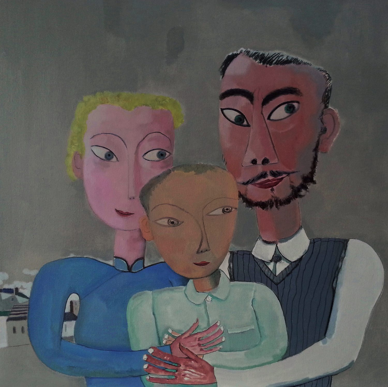 A family of three