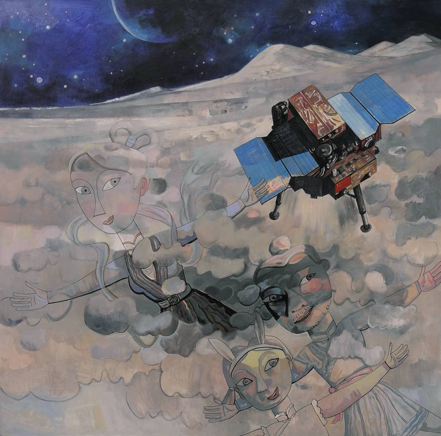 Family of Three Series - Chang'e Flying to the Moon