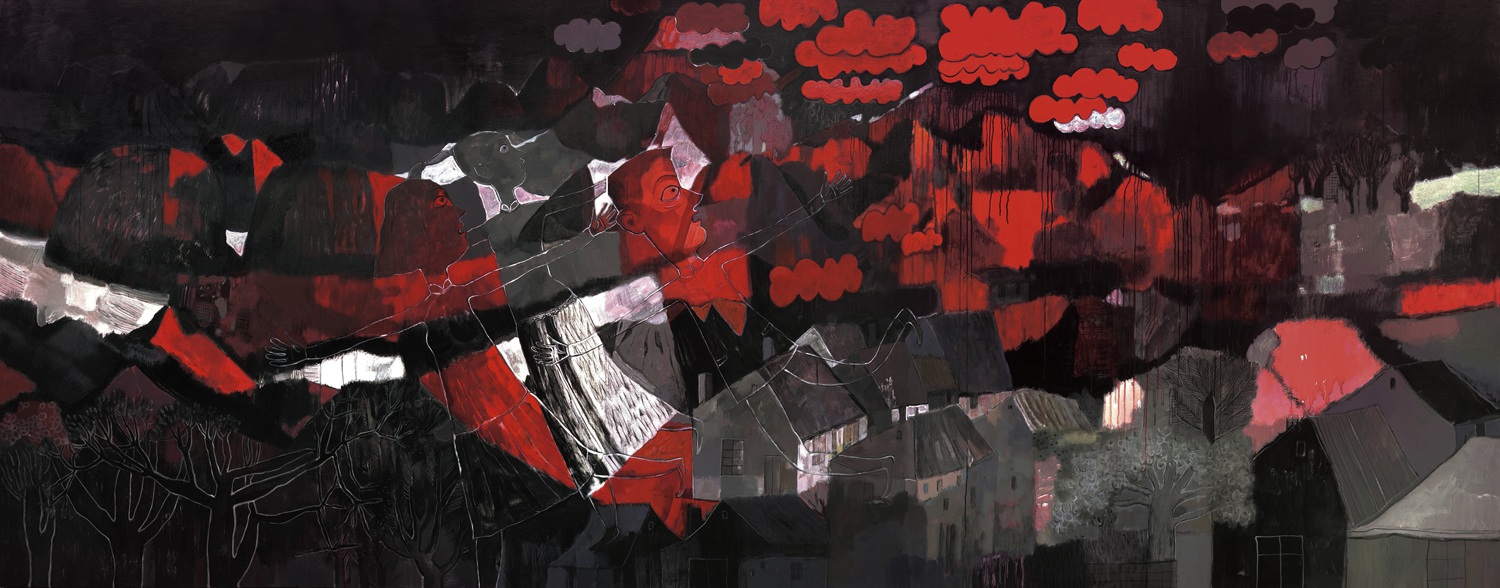 Time Traveling Series - Family of Three - Red Cloud