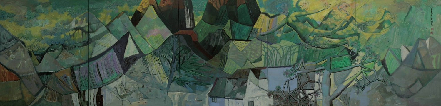 Family of Three Series - Flying Man Walking Bird