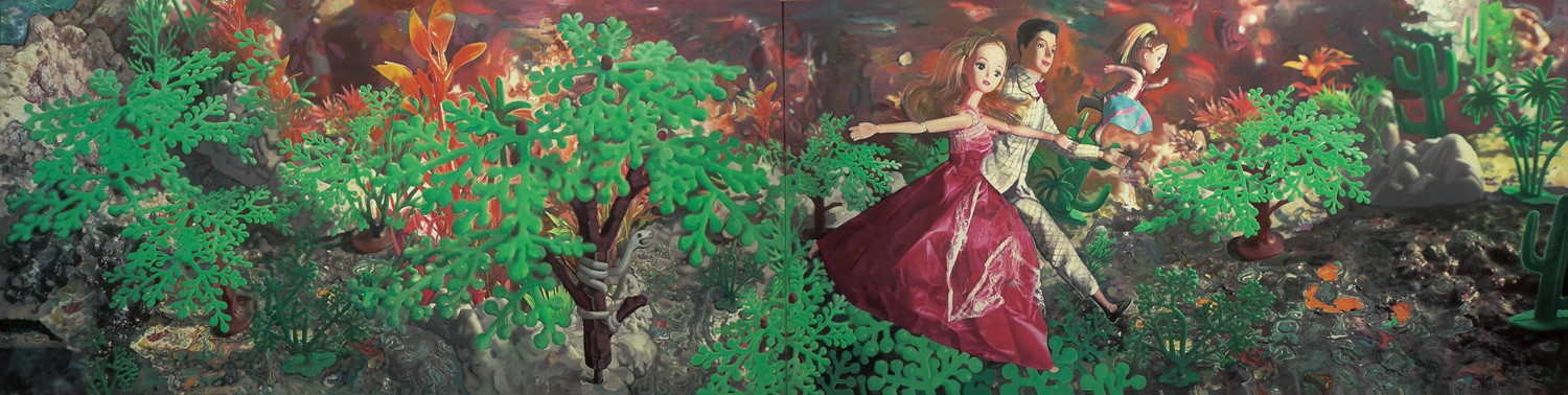 Family of Three - Doll Series - Crossing the Garden of Eden